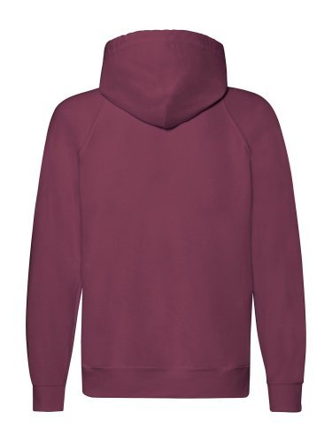 Felpa leggera Fruit of the Loom zip cappuccio 80% cotone