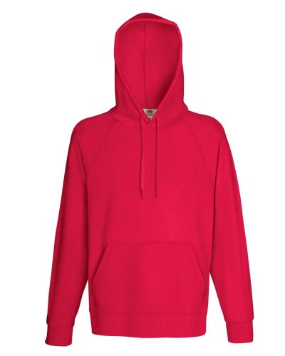 Felpa uomo leggera con cappuccio Lightweight Hooded Rosso