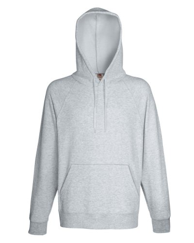 Felpa uomo leggera con cappuccio Lightweight Hooded Heather grey