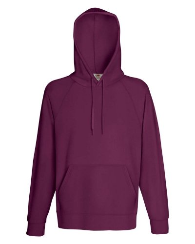 Felpa uomo leggera con cappuccio Lightweight Hooded Burgundy