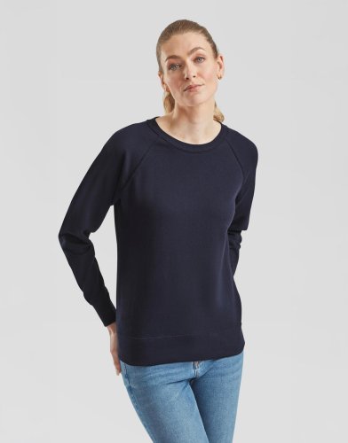 Felpa donna leggera girocollo Raglan