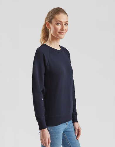 Felpa donna leggera girocollo Raglan