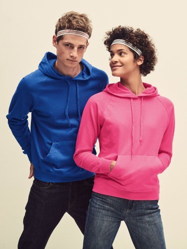 Felpa donna Fruit of the Loom leggera cappuccio