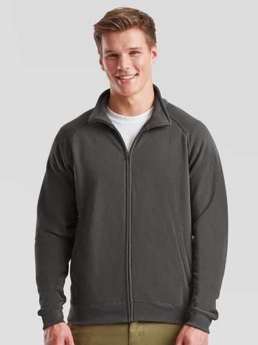 Felpa Fruit of the Loom con zip, cotone/poliestere, regular fit