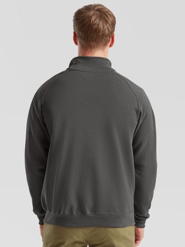 Felpa Fruit of the Loom con zip, cotone/poliestere, regular fit