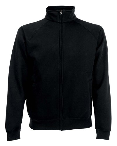 Felpa classica con cerniera intera Nero
