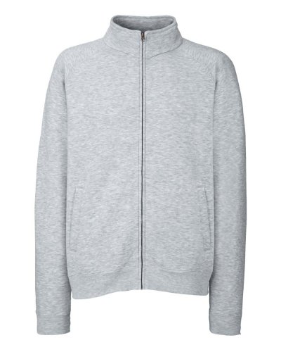 Felpa classica con cerniera intera Heather grey