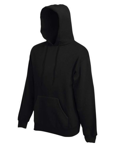 Felpa uomo premium con cappuccio Nero