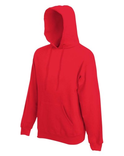 Felpa uomo premium con cappuccio Rosso