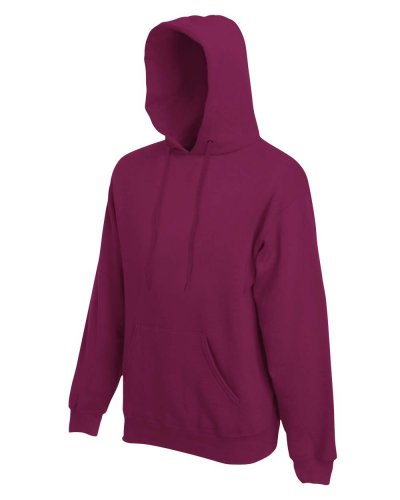 Felpa uomo premium con cappuccio Burgundy