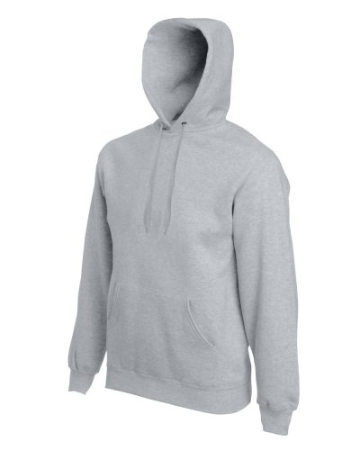 Felpa uomo premium con cappuccio Heather grey