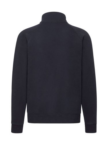 Sweat Raglan Premium en coton, fermeture éclair cachée, poches frontales