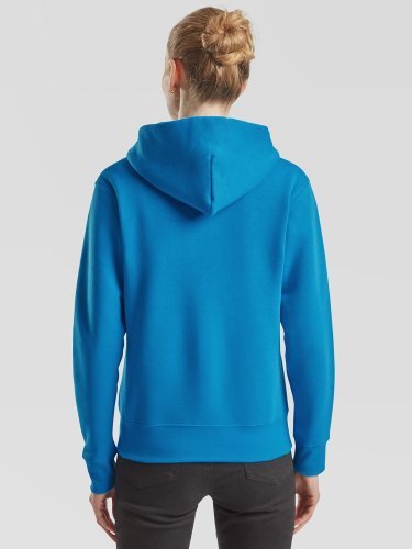 Felpa donna Fruit of the Loom con zip, cappuccio, 70% cotone