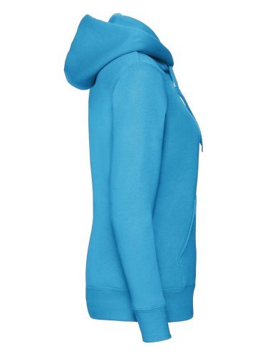 Felpa donna Fruit of the Loom con zip, cappuccio, 70% cotone