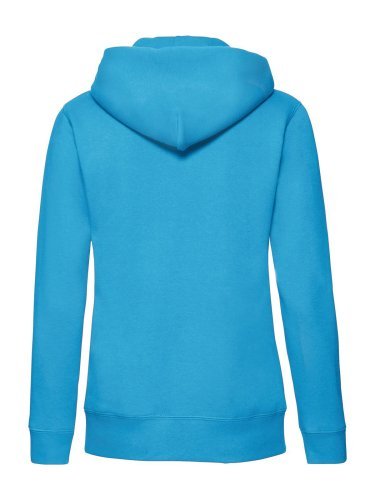 Felpa donna Fruit of the Loom con zip, cappuccio, 70% cotone