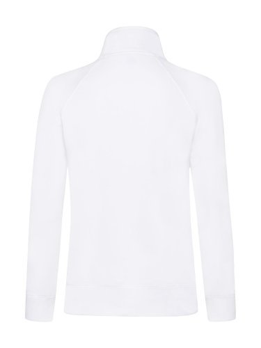 Fruit of the Loom Felpa Lady-Fit zip lunga cotone regular donna
