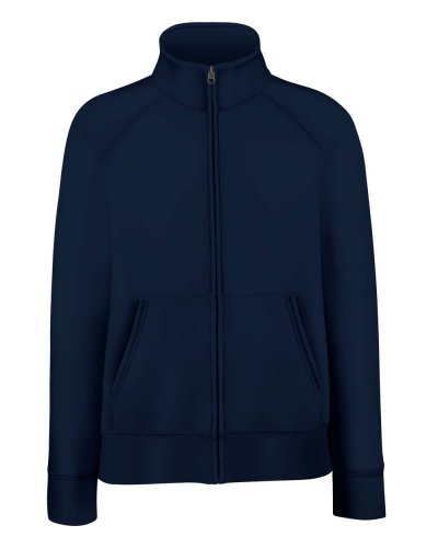 Felpa Lady-Fit con cerniera Premium Deep navy