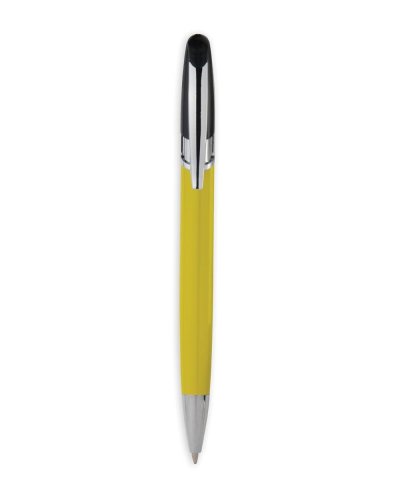 Penna a sfera con fusto e clip in metallo Giallo