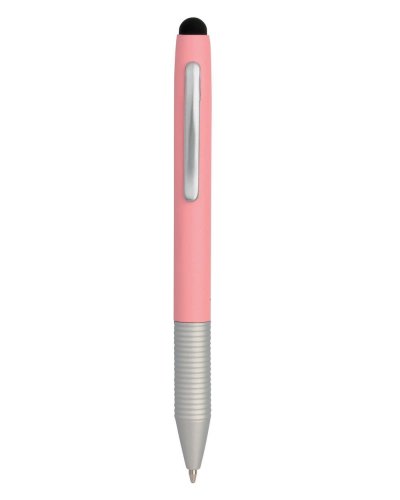 Mini penna a sfera con touch screen in metallo Rosa