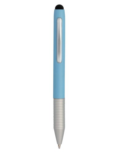 Mini penna a sfera con touch screen in metallo Sky Blue