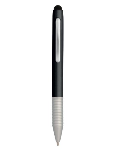 Mini penna a sfera con touch screen in metallo Nero