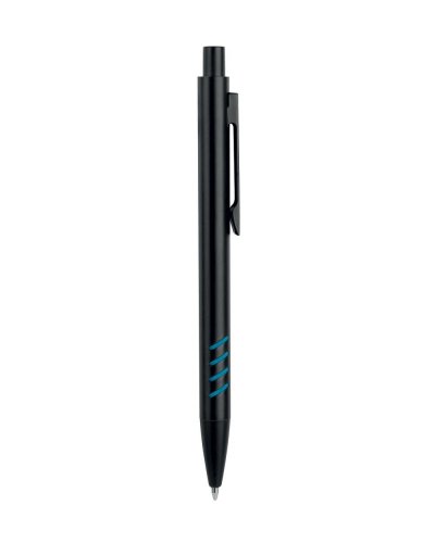 Penna a sfera in metallo e gomma Sky Blue