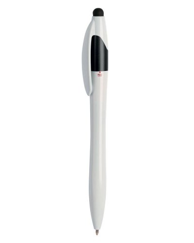 Penna a sfera a 3 colori con touch screen Nero