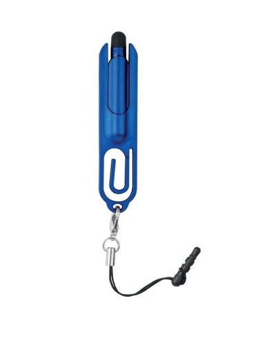 Mini penna a sfera con touch screen Blu
