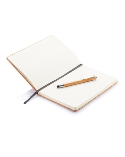 Taccuino A5 Cork con penna in bambù