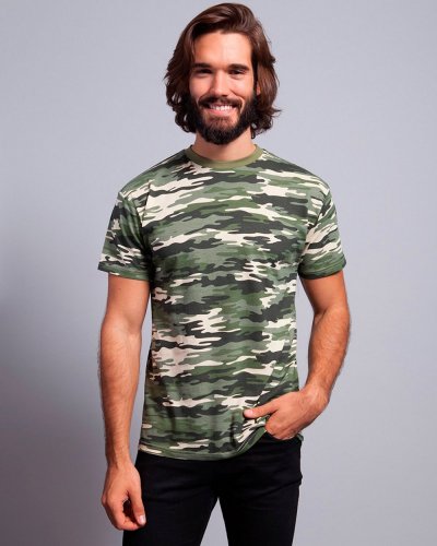 T-Shirt Regular Camouflage Camouflage