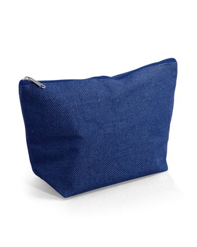 Beauty case in juta Blu Navy