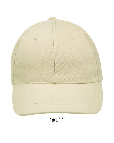 Cappellino adulto 6 pannelli Buffalo Beige