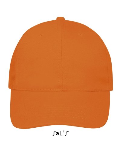 Cappellino adulto 6 pannelli Buffalo Arancio