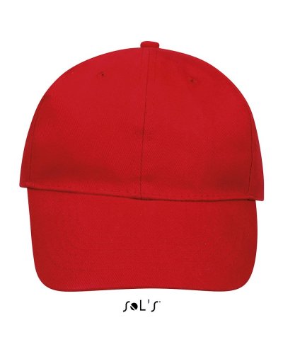 Cappellino adulto 6 pannelli Buffalo Rosso