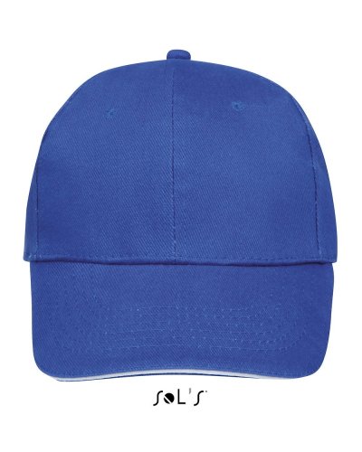 Cappellino adulto 6 pannelli Buffalo Blu Royal / Bianco