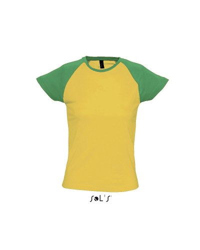 T-shirt Milky Giallo / Verde prato