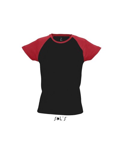 T-shirt Milky Nero / Rosso