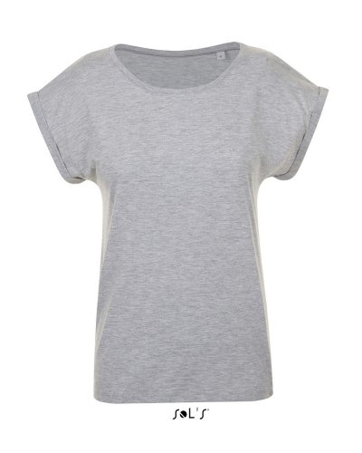 T-shirt Melba Grigio Medio Melange