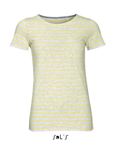 T-shirt miles Women Ash / Giallo Limone