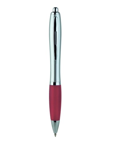 Penna a sfera con clip in metallo Rosso