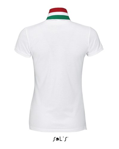 Polo Patriot women Bianco / Rosso