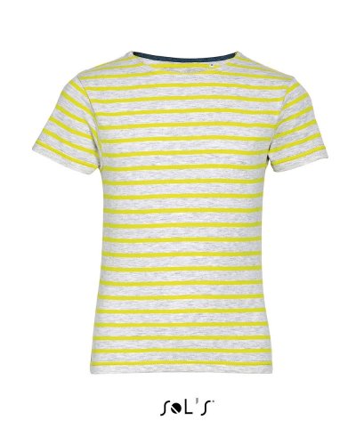 T-Shirt Miles kids Ash / Giallo Limone