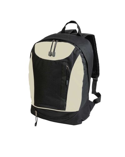 Zaino in poliestere 600D 3 tasche Nero