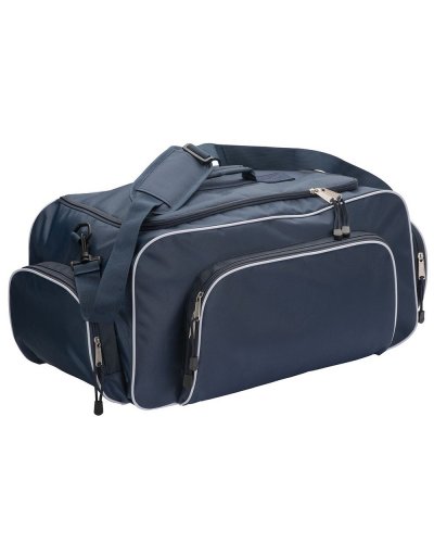 Borsone con tracolla 2 scomparti e tasca porta scarpe Blu scuro