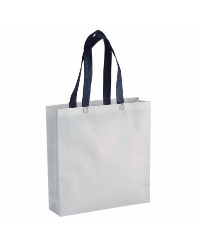 Shopper in TNT laminato termosaldato Blu scuro