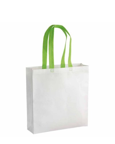 Shopper in TNT laminato termosaldato Verde mela