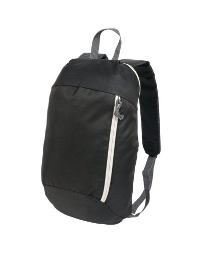 Zaino nero con particolari colorati Bianco
