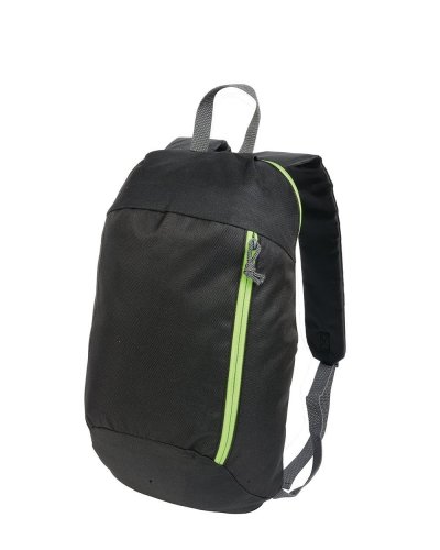 Zaino nero con particolari colorati Verde mela