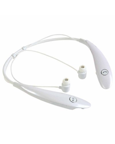 Auricolari stereo bluetooth Bianco