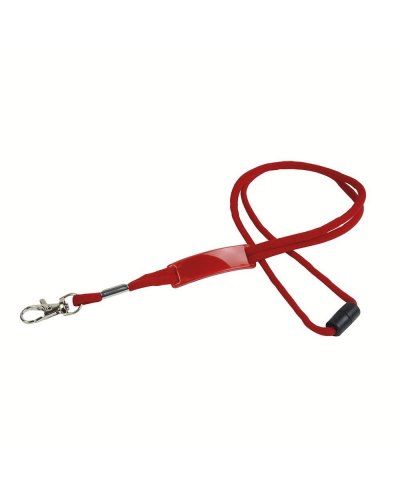 Cordino porta badge o portachiavi Rosso